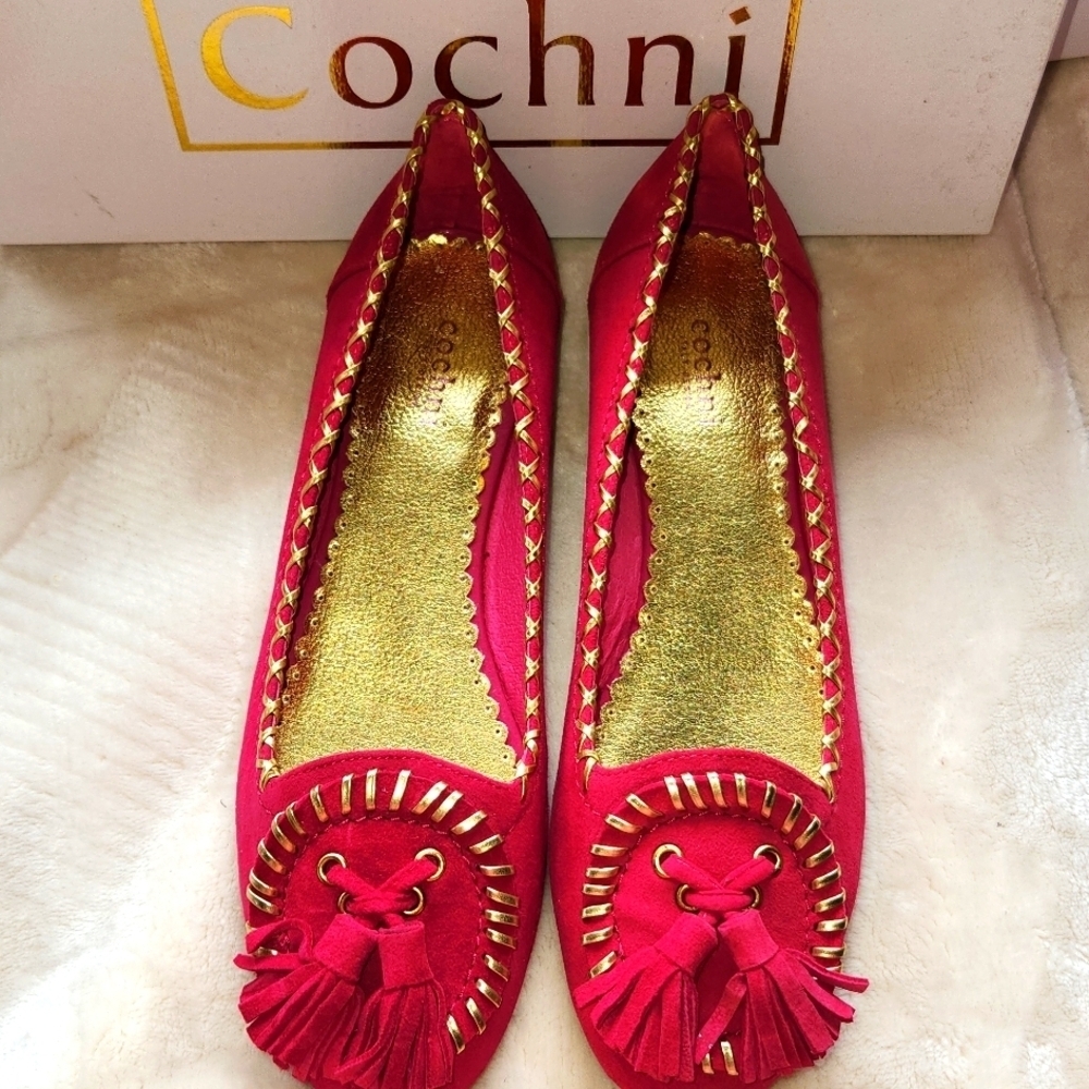 Cochni Italy Bubblegum Pink Lovely Suede Flats